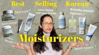 Thumbnail: I tried Moisturizers that are ACTUALLY popular in Korea ( Olive Young Best Selling )