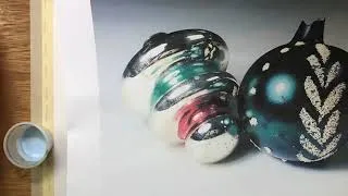 Thumbnail: Old Christmas Ornaments in Watercolor