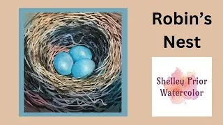 Thumbnail: Watercolour Birds Nest with Shelley Prior