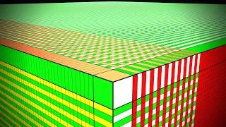 Thumbnail: My first attempt at a Rubik's Cube checkerboard pattern