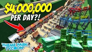 Thumbnail: How to Build an OP Money Farm in Roblox Theme Park Tycoon 2!