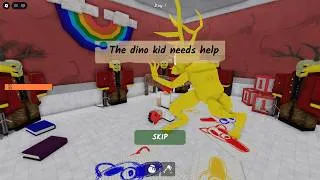 Thumbnail: The Dino kid secret cutscene in 99 Nights in the Forest ROBLOX