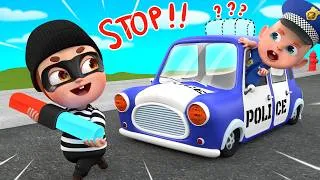 Thumbnail: The Police Car Lost Siren 🚨| Car Repair Song | Police Officer Cartoons | Sheriff Zozo