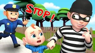 Thumbnail: Stop Thief! Monkey Police Is Coming to the Rescue! 🚔🐵 | Sheriff Zozo - Kids Songs & Cartoons