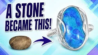 Thumbnail: Turn a Plain Stone & Fabric Into a Fabulous Wire Bracelet!