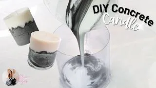 Thumbnail: How To Make Candles With A Concrete Style Bases