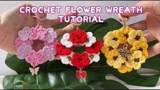 Thumbnail: How to Crochet Flower Wreath Keychain | Step by Step Easy Beginner Tutorial 🌼