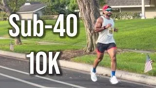 Thumbnail: I Attempted to Run a Sub-40 min 10K