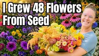 Thumbnail: 🌸🌱 I Grew 48 Flowers From Seed… 🌱 Here’s What Was ACTUALLY Worth It!