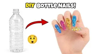 Thumbnail: How to Make Nail Art Using Plastic Bottles / fake nails / Easy craft ideas / recycling ideas / DIY