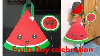 Thumbnail: Fruits Day celebration fancy dress costume // watermelon 🍉 costume @ShezasArtCraft 
