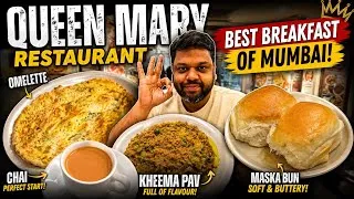 Thumbnail: Most Famous Kheema Pav, Omelette, Bun Maska & Tea Of Mazgaon☕🍳Queen Mary Restaurant #trending #food 
