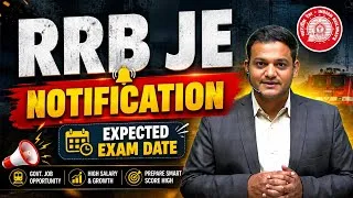 Thumbnail: 🛑 RRB JE notification, RRB JE exam date #rrbje