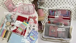 Thumbnail: Stationery haul🛍️ | journaling stickers ￼and washitapes, journal bag set up🛋️