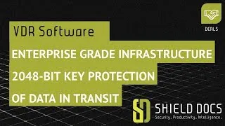 Thumbnail: 2048-bit key protection of data in transit  | Enterprise Grade  Virtual Data Room | ShieldDocs| M&A