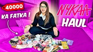 Thumbnail: Nykaa haul | ₹40,000 ka Fatka🙈🙈 | Recommendations by Shilpa