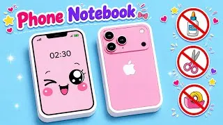 Thumbnail: DIY Phone Notebook | No Glue No Tape | Paper Craft ideas without glue | DIY Kawaii Craft idea #craft
