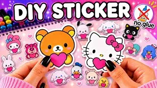 Thumbnail: How to Make Stickers at Home | No Glue No Sticker Paper | DIY Handmade Stickers | Paper Craft Ideas