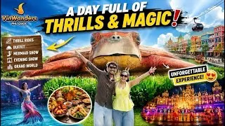 Thumbnail: We Didn’t Expect THIS at VinWonders Vietnam! 🤯🔥 | Rides, Fire Show, The buffet & Grand World ⛲️