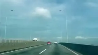 Thumbnail: Strange moment on the highway… did you see anything? 👀