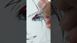 Thumbnail: ANIME EYE Drawing - color pencil and sketch markers 【イラストメイキング】