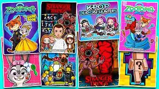 Thumbnail: Zootopia VS Stranger Things Blind Bag Game Book | Kpop Demon HUnters | 99 NIghts | Unboxing | ASMR