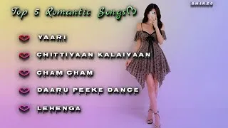 Thumbnail: Top 5 Romantic Bollywood & Punjabi Songs (Slowed + Reverb) 💖 | Love Hits Mix