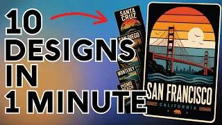 Thumbnail: How To Make 10 DESIGNS IN 1 MINUTE Using This Prompt For ChatGPT (Print On Demand + Amazon Merch)