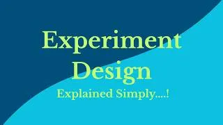Thumbnail: Experiment Design Explained | Build Experiments You Can Actually Trust #ExperimentDesign#ABTesting