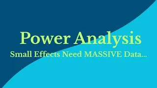Thumbnail: Power Analysis Explained | How to Calculate Sample Size for A/B Testing #PowerAnalysis#SampleSize