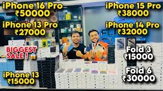 Thumbnail: Biggest iPhone Sale Ever 🔥 I Cheapest iPhone Market | Second Hand Mobile | iPhone16 Pro iPhone 17