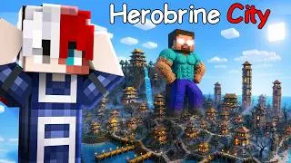 Thumbnail: I Found A SECRET Herobrine City In Minecraft