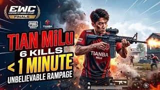 Thumbnail: Tianba Milu killed 6 opponents at EWC Finals in 1 minute #ewc #pubgmobile