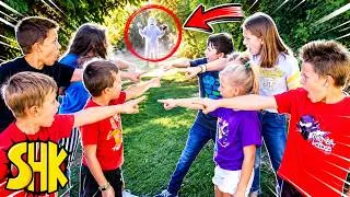 Thumbnail: Can the kids squad figure out this Nerf Battle Royale? SuperHeroKids Remastered Classic!