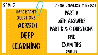 Thumbnail: AD3501 Deep Learning
