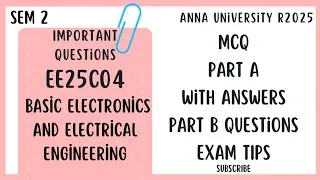 Thumbnail: EE25C04 Basic Electronics and Electrical Engineering