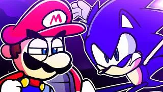 Thumbnail: Mario Vs. Sonic | Super Mario/Sonic the Hedgehog Animation |