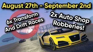 Thumbnail: NEW GTA ONLINE WEEKLY UPDATE | 2x Auto Shop Robberies, 6x On Races, AND MORE