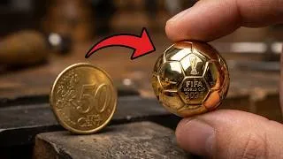 Thumbnail: I Turned 50 Cent Coins into the FIFA World Cup 2026 Golden Ball