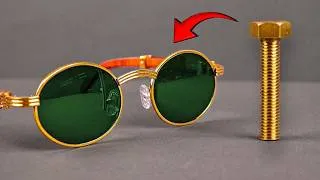 Thumbnail: Made Cartier-Style Sunglasses from a Brass Bolt – Insane DIY!