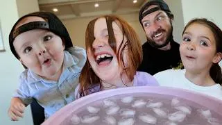 Thumbnail: Father's Day family iCE CHALLENGE!! Fun Games to win my Dad Presents then Swimming Pool with Enzo