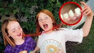 Thumbnail: Niko's First WiGGLE TOOTH!!  Family Walk with Funny Challenge we made! Playing Sims then Pool Party