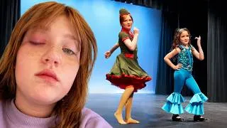 Thumbnail: Dance Recital & Zombie Eye!!  Adley gets GOLD at her first competition! Navey Dancing & Sick Family