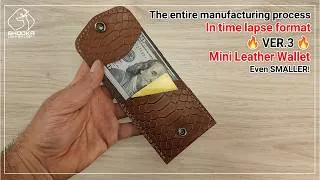 Thumbnail: unusual simple mini leather wallet - ver.3 | Time Lapse