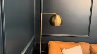 Thumbnail: Modern Brass Gold Floor Lamp: JONATHAN Y Product Test