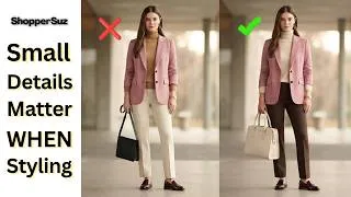 Thumbnail: Small Details Matter When Styling a dusty pink blazer with Colors for Office and Casual| ShopperSuz