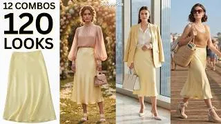 Thumbnail: 12 Color Combos for a Yellow Slip Skirt Style Guide Featuring 5 Occasions and 120 Outfit Ideas