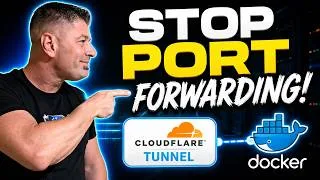 Thumbnail: Stop Port Forwarding! Use Cloudflare Tunnel + Docker (Cloudflared Full Setup Guide)Cloudflared