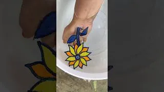 Thumbnail: Intresting sun 🌞 flower 🌸 drawing by floating pen amazing 😍#shorts #youtubeshorts #shortvideo