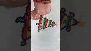 Thumbnail: Happy Christmas ❤️😍 drawing by floating pen #shorts # #viral #youtubeshorts